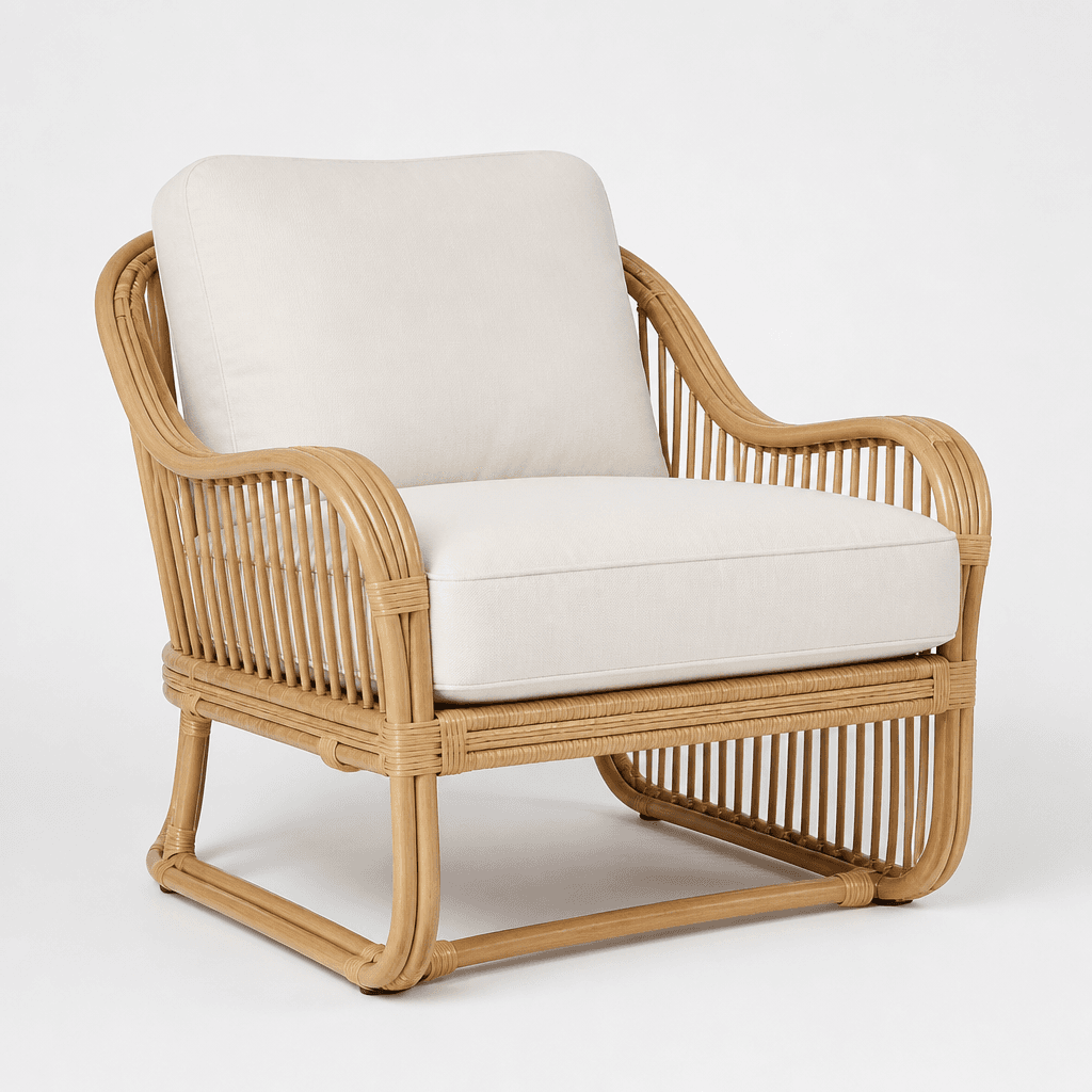 Willow Rattan Lounge Chair