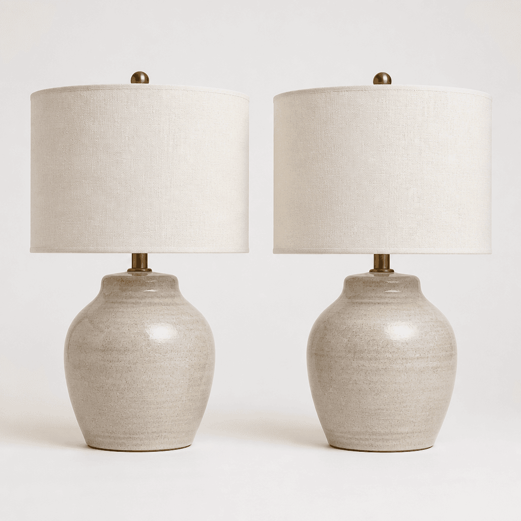 Soft Glow Bedside Lamp Set