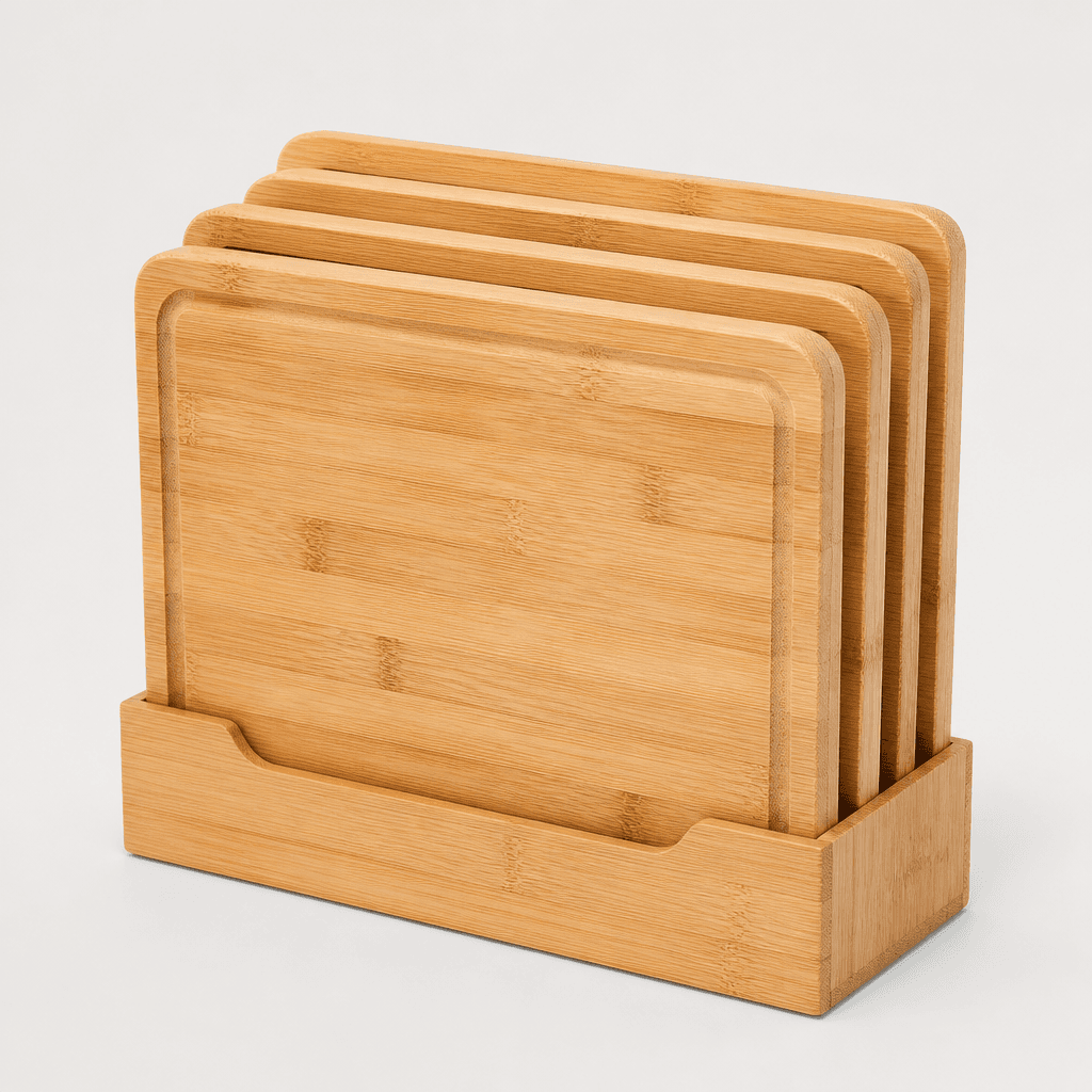 Bamboo Cutting Board Block
